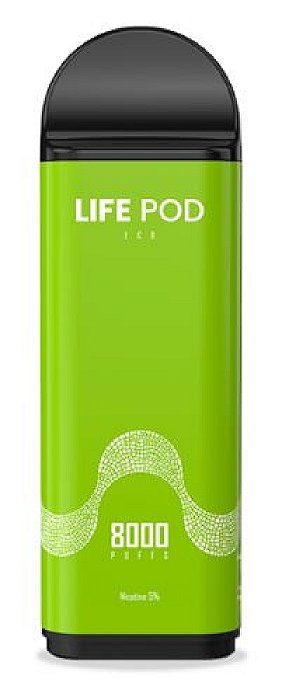 Refil Life Pod 8000 Puffs Apple Kiwi Ice