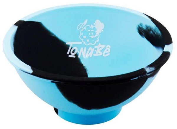 Cuia de Silicone Tonabe Azul/Preto