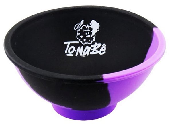 Cuia de Silicone Tonabe Preto/Roxo