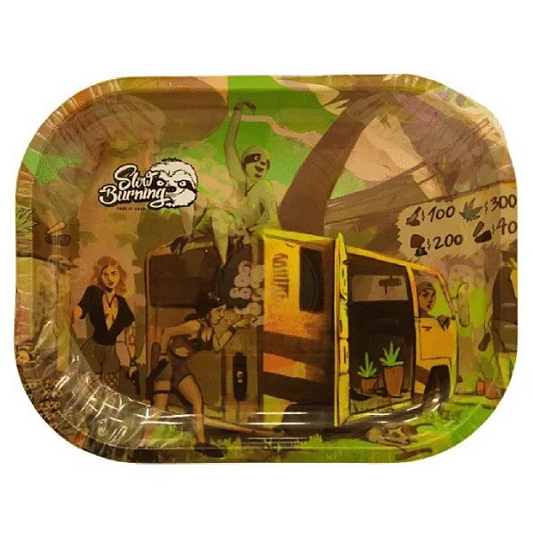 Bandeja de Metal Slow Burning