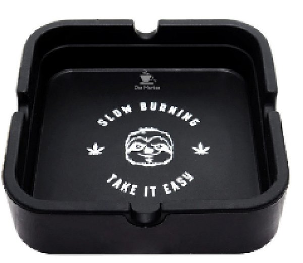 Cinzeiro Silicone Slow Burning Preto