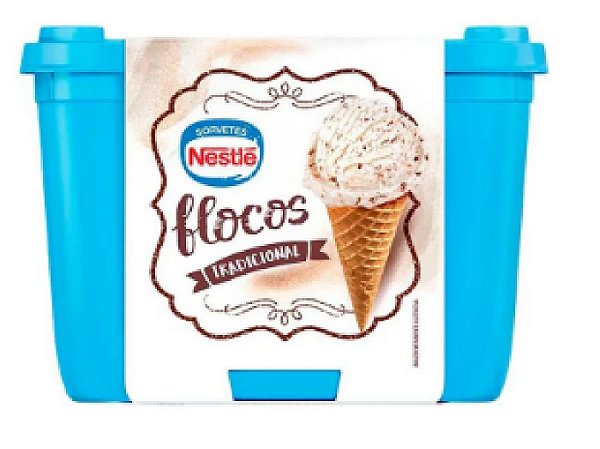 Sorvete Nestle Tradicional Flocos 1,5l