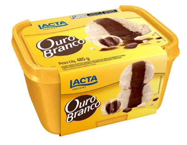 Sorvete Lacta Ouro Branco 485G