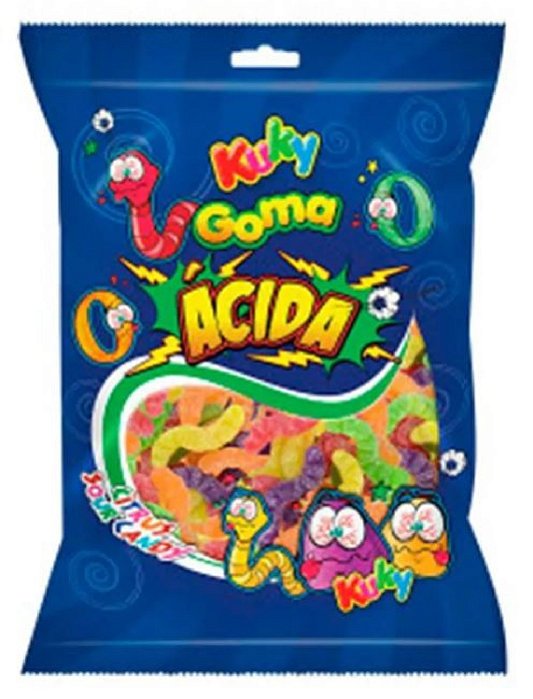 Goma Acida Citrus Minhoca 70G