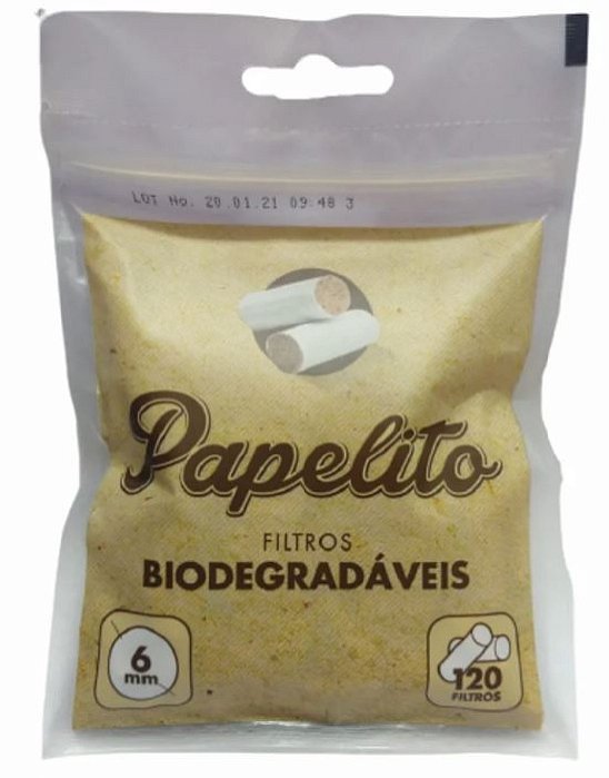 Filtro Papelito Biodegradavel 6x15mm