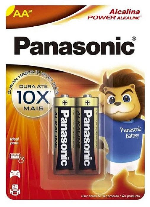Pilha Alcalina Panasonic Aa 2und