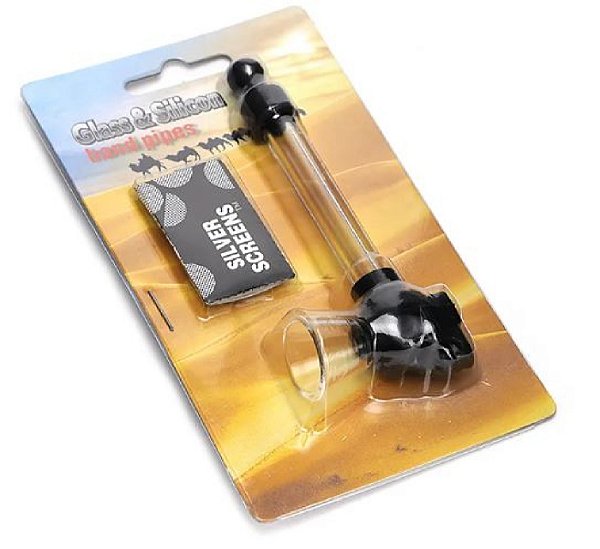 Pipe Caveira Silicone e Vidro + Telinha