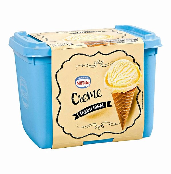 Sorvete Nestle Tradicional Creme 1.5l