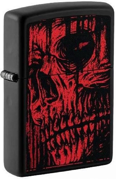 Isqueiro Zippo Red Skull Design