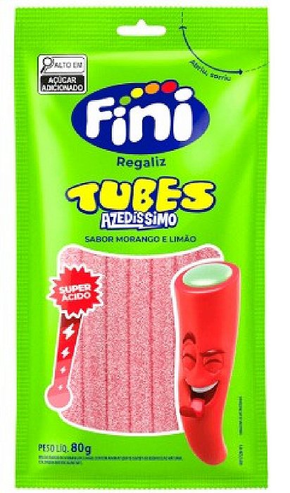 Fini Tubes Morango Azedissimo 80G