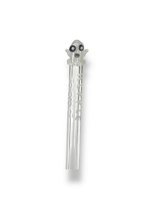 Piteira de Vidro Hippie Bong Miniatura Fantasma 6mm
