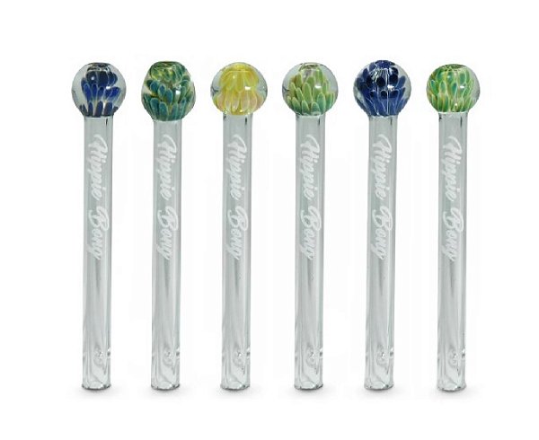 Piteira de Vidro Hippie Bong Implosion Clear 6mm