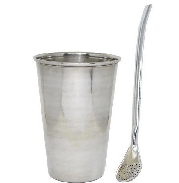 Cuia + Bomba de Terere Inox