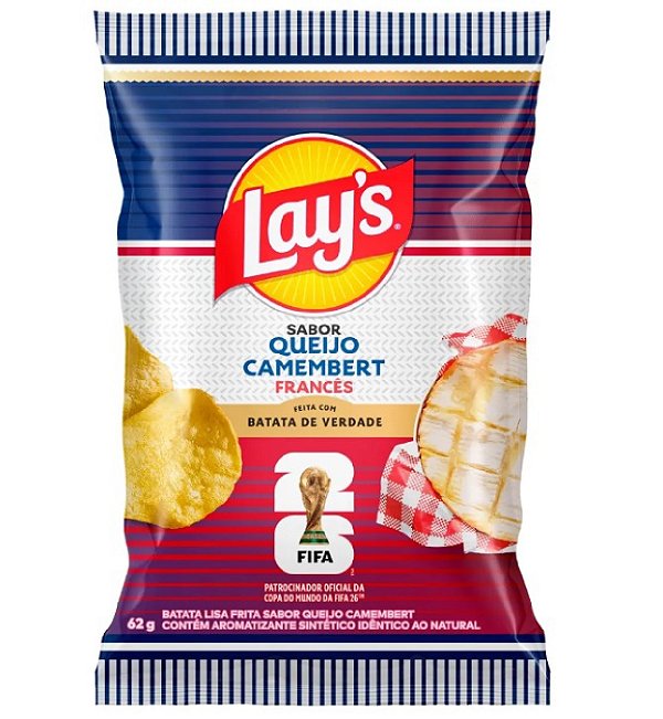 Lays Queijo Camembert Frances 62G