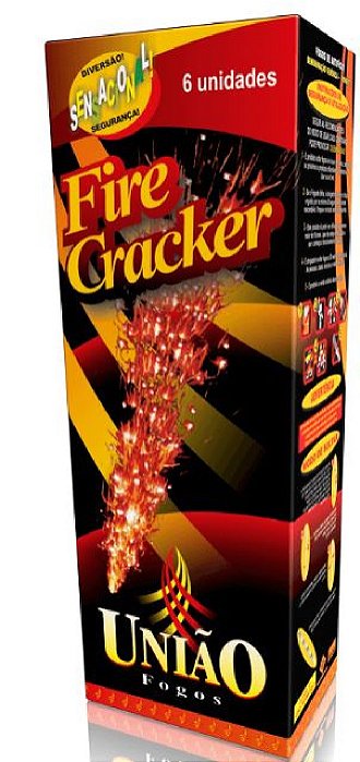 Foguete Uniao Fogos Fire Cracker 6 Unidades