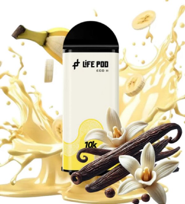 Refil Life Pod 10000 Banana Custard