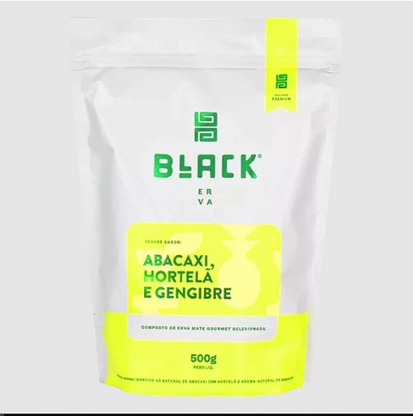Erva Black Abacaxi Hortela e Gengibre 500G