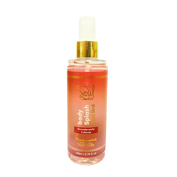 Body Splash | Soul Red Desodorante Colonia | 200ml | Soul Cosmeticos
