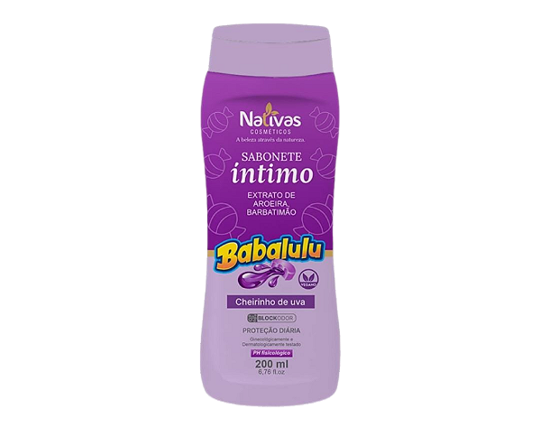 Sabonete Íntimo | Babalulu Uva | 200ml | Nativas Cosméticos