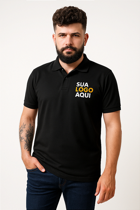 Camisa Polo Personalizada com Sua Logo | Uniforme Profissional Premium | Sua Marca No Peito E No Jogo!
