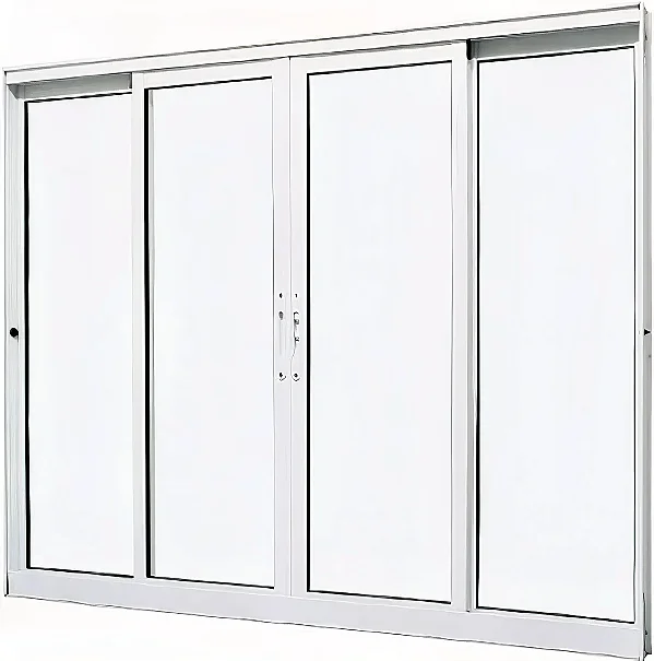 Janela Vitro de Correr 4 Folhas | Alumínio Branco Linha 25 Premium