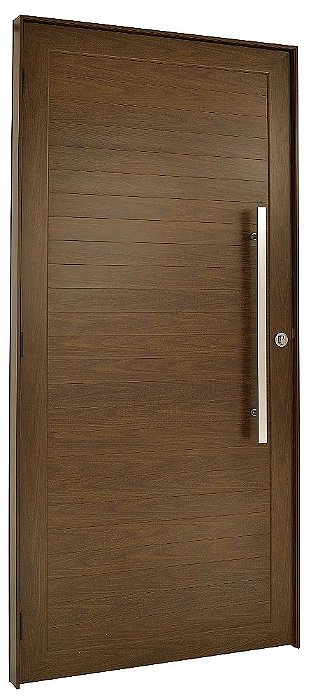 Porta de Alumínio Padrão Cerejeira com Puxador | Design Sofisticado e Alta Durabilidade