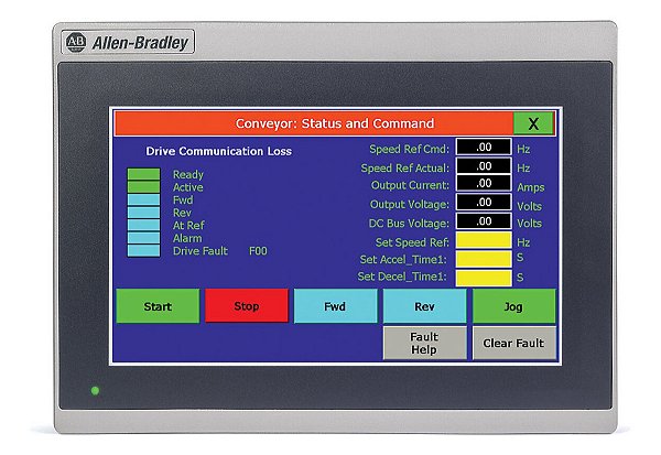 Ihm Allen Bradley 2711r-t7t A Panel View 800