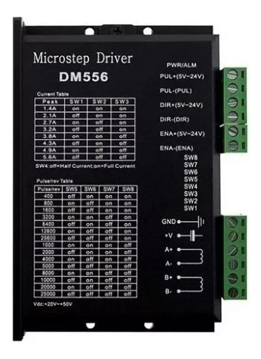 Driver Dm556 Para Motor De Passo Servo Microstep Nema