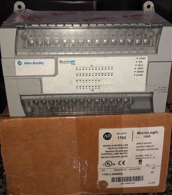 Micrologix 1200 1762 L40 Bwa Série C Allen Bradley Abb Plc
