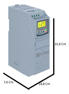 Weg Cfw300a04p2s2nb20 inversor 4,2 A 1cv 220V