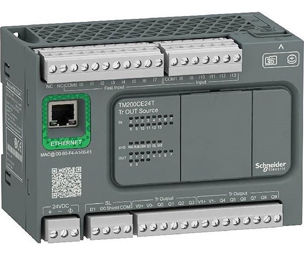 Tm200ce24t Clp Schneider Ethernet 14di 10do Modbus Rtu/ascii