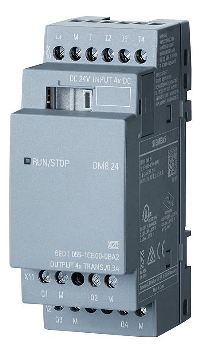 Logo Dm8 6ed1 055-1cb00-0ba2 4di/4do 24v/24v/trans. Siemens