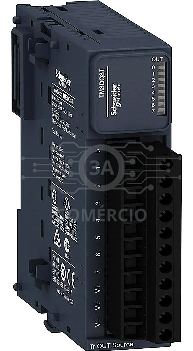 Modulo Schneider Tm3dq8t 8 Saídas Source 24vdc Tm3 Modicon