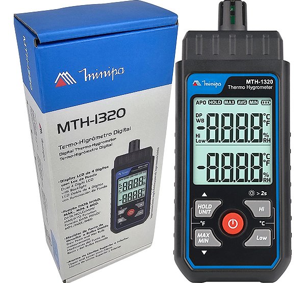 Termo-higrômetro Digital Minipa Mth-1320