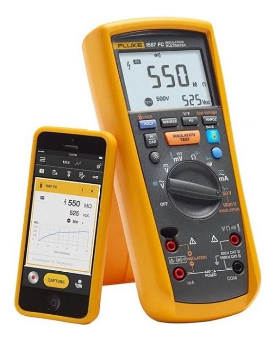 Multímetro Digital Para Isolamento 1000v 1587 Fc Fluke