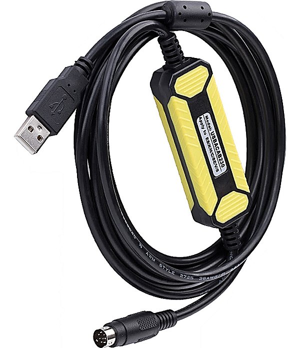 Cabo Programação Clp Delta Usbacab230 Dvp Es/ex/eh/ec/se/sv