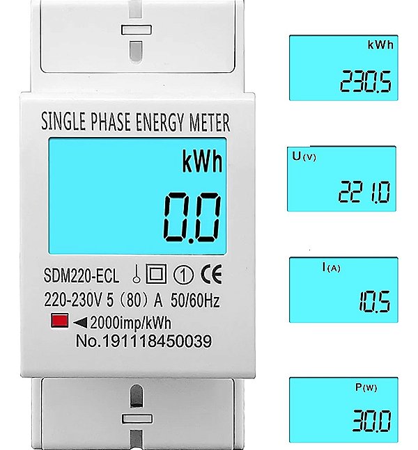Hiking Tomzn Medidor Consumo De Energia Monofásico 220v 80a