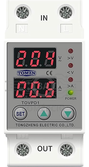 Rele Protetor Sobre E Sub Tensão E Corrente 40a/220v Tomzn