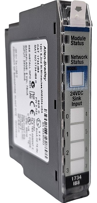 Allen Bradley 1734-ib8 1734ib8 Rockwell 8 Entradas Digitais