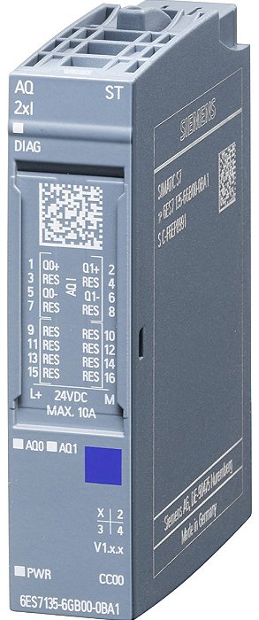 6es7135-6gb00-0ba1 Módulo Saida Analógico Siemens Et 200sp