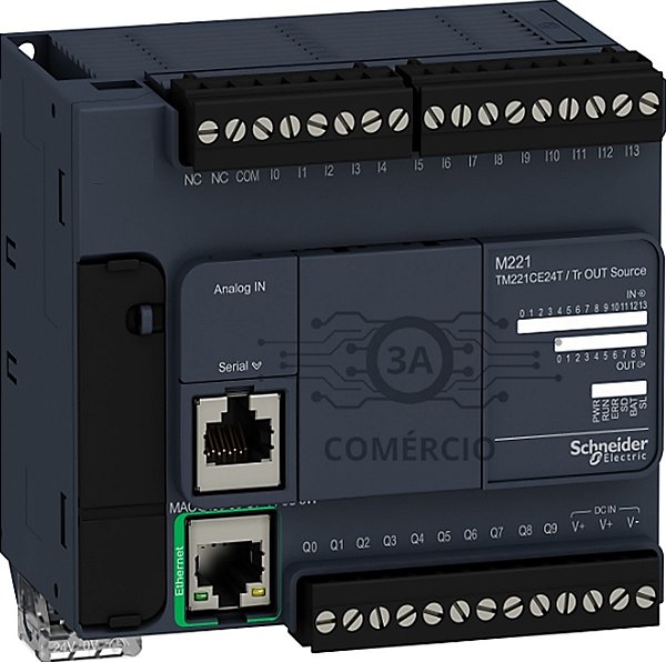 Clp Schneider Modicon M221 Tm221ce24t 24e/s Modbus Ethernet