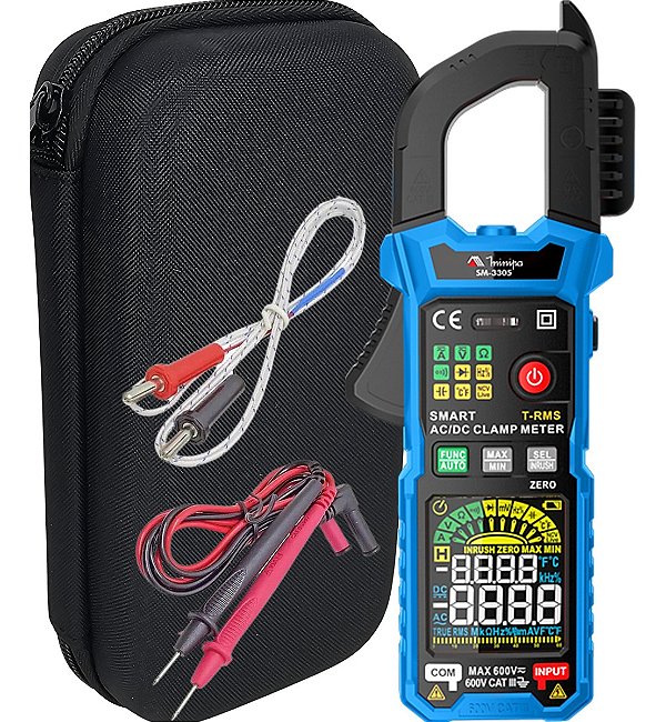 Alicate Digital Smart Sm-3305 Minipa Temperatura Ncv 600v