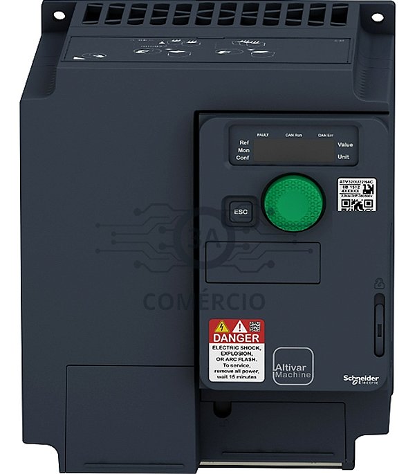 Inversor De Frequência Atv320 Atv320u22n4c 2.2kw Trifásico