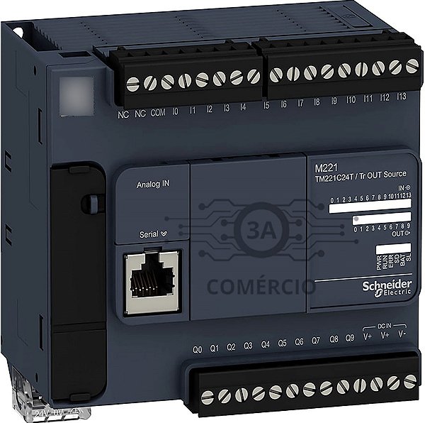 Clp Schneider Modicon M221 Tm221c24t 24e/s Modbus Rtu/ascii