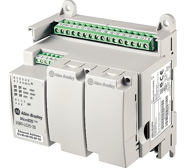Clp Allen Bradley Micro 850 2080-lc20-20qwb 12di 7do 1ao
