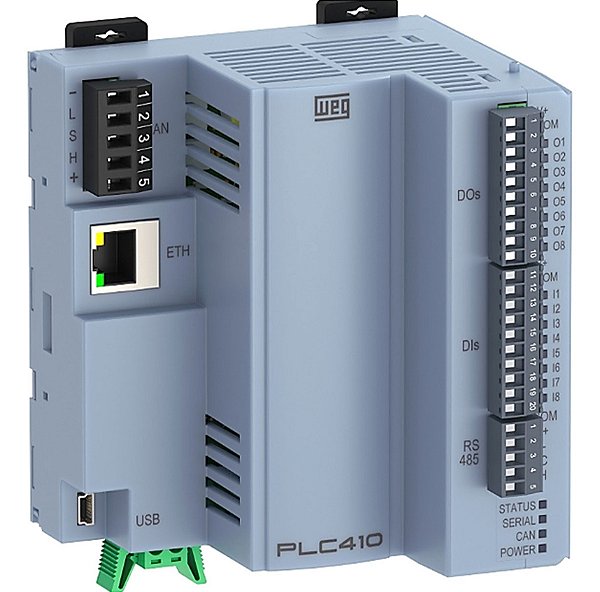 Clp Weg Plc410 Modbus Ethernet Com Entradas Saídas Digitais