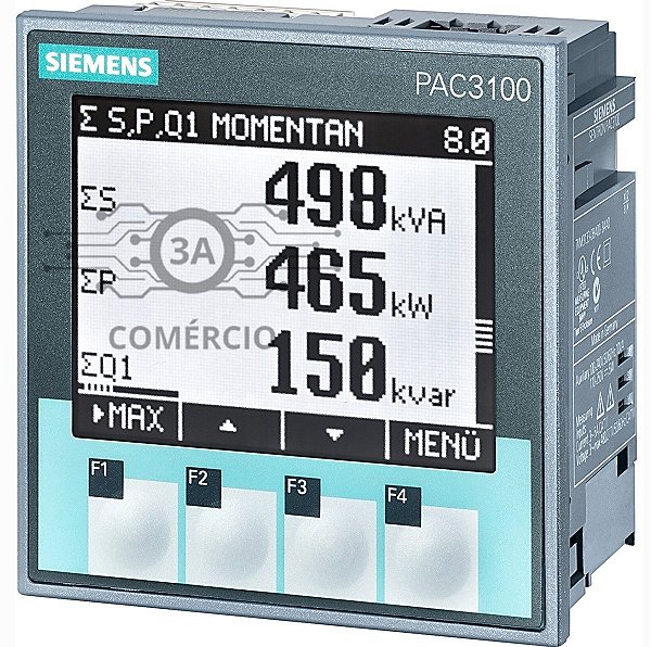 Multimedidor Digital Siemens 7km3133-0ba00-3aa0 Pac3100