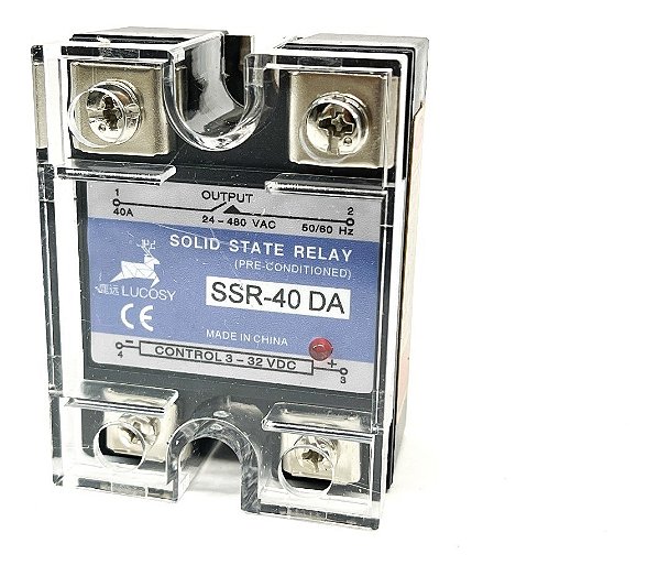 10x Relé De Estado Sólido 40a Ssr-40da Entrada Dc Carga Ac