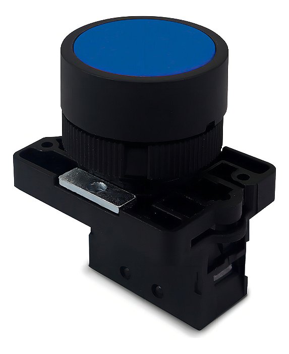 Botão De Impulso Bloco Removível Xb2-ea61 Azul - Com 1na