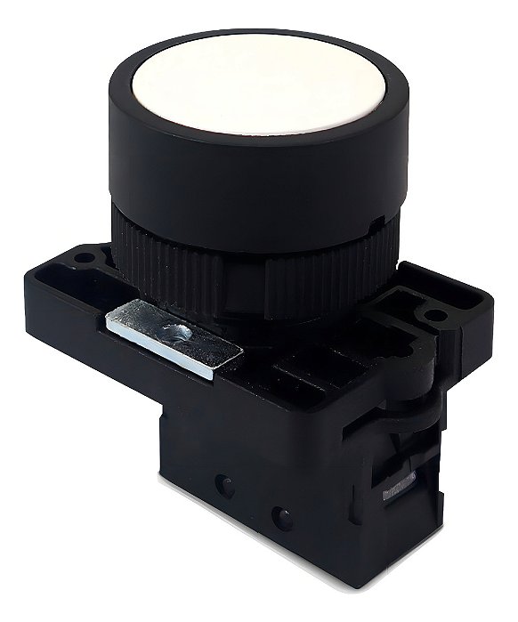 Botão De Impulso Bloco Removível Xb2-ea11 Branco - Com 1na